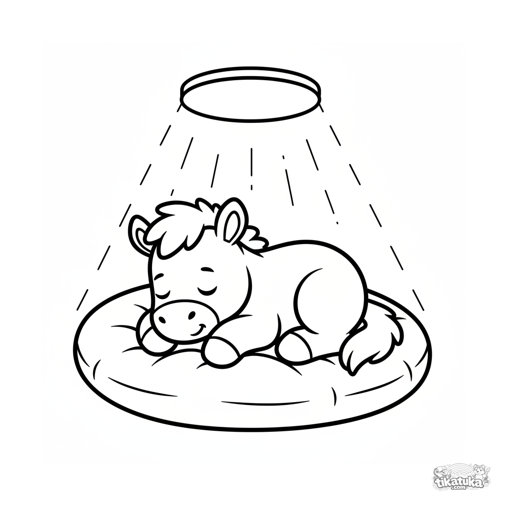 Potrinho dormindo no palco