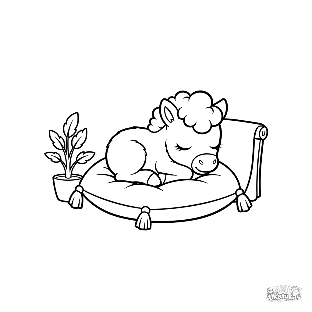 Potrinho Pônei Dormindo no Palco