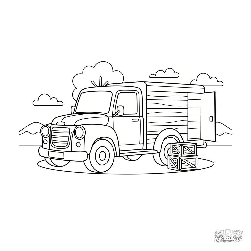 Caminhão de Entrega Vintage