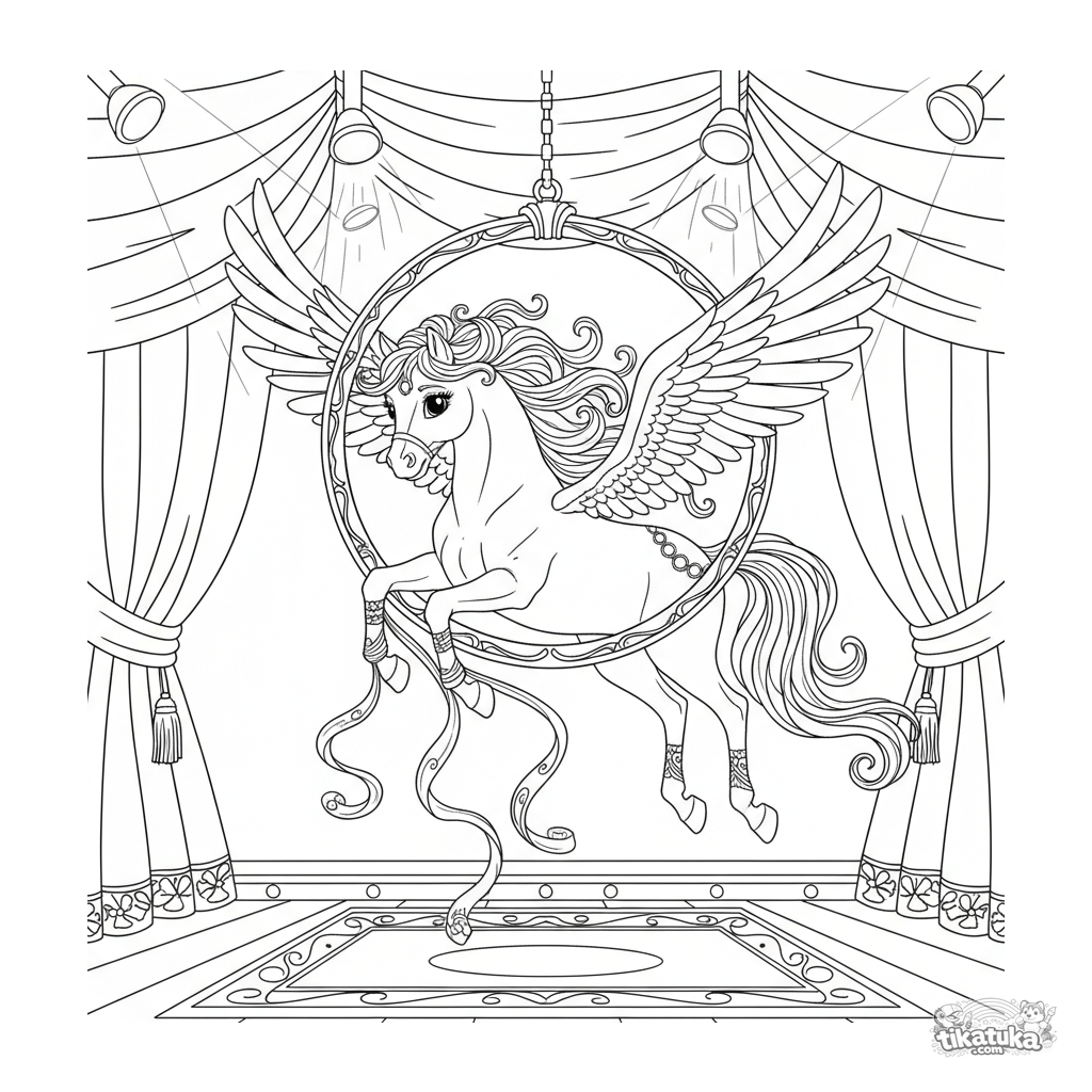 Pégaso Acrobata com Fitas