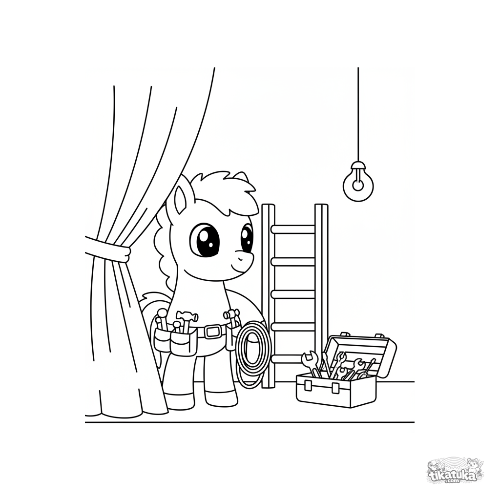 Pônei Contra-Regras Nos Bastidores