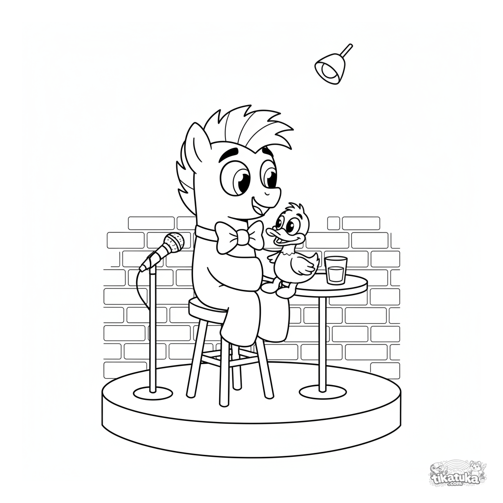 Pônei Ventríloquo no Palco