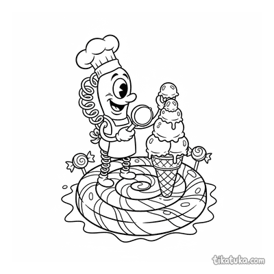Micróbio Espiral Chef de Sorvete