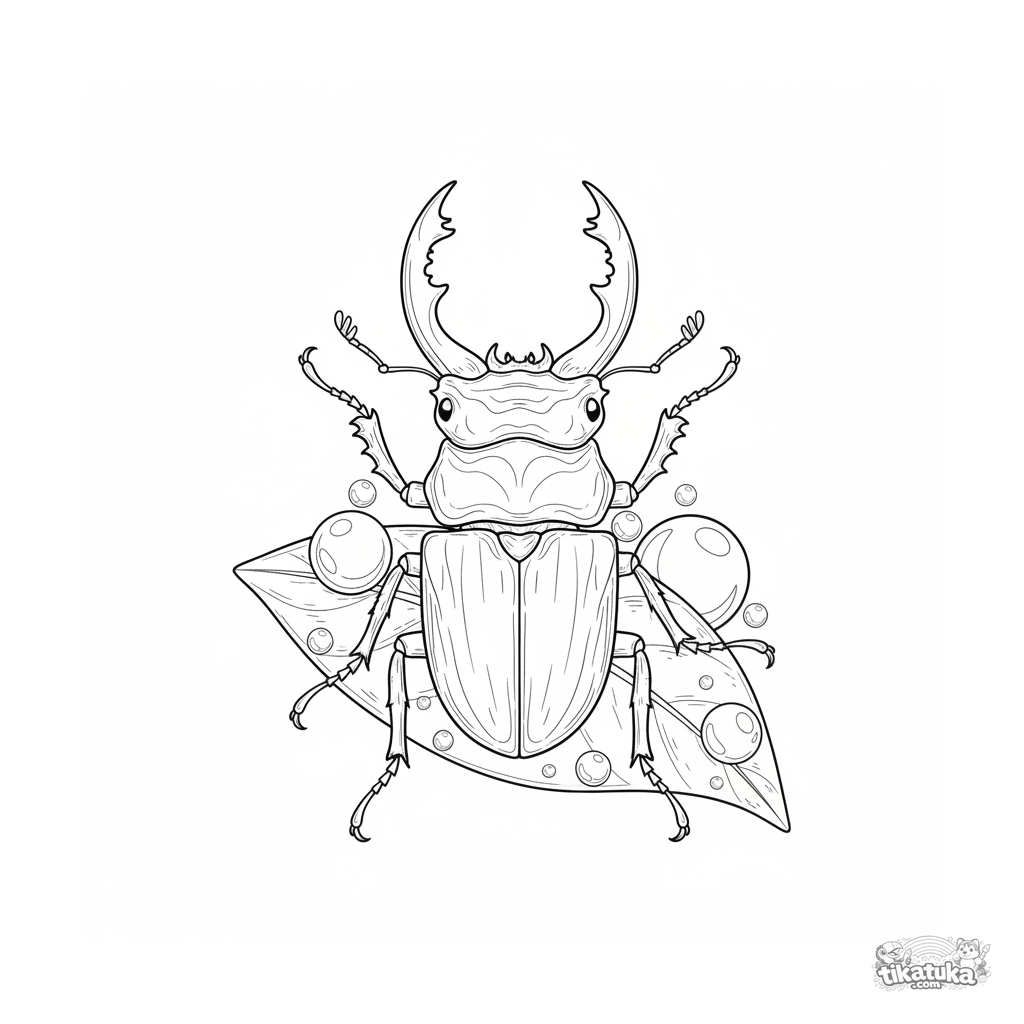 Besouro Veado Guardando Tesouro de Orvalho