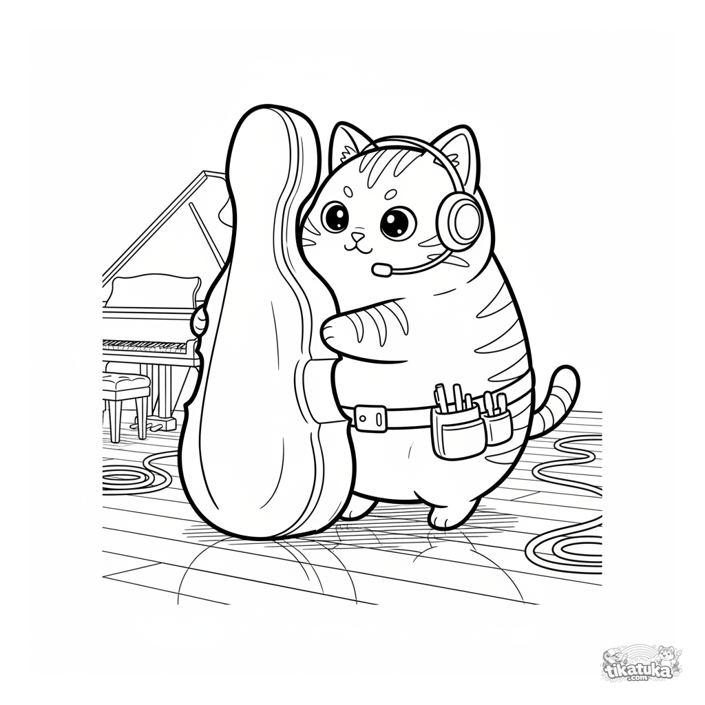 Gato Camarim com Estoque de Violoncelo