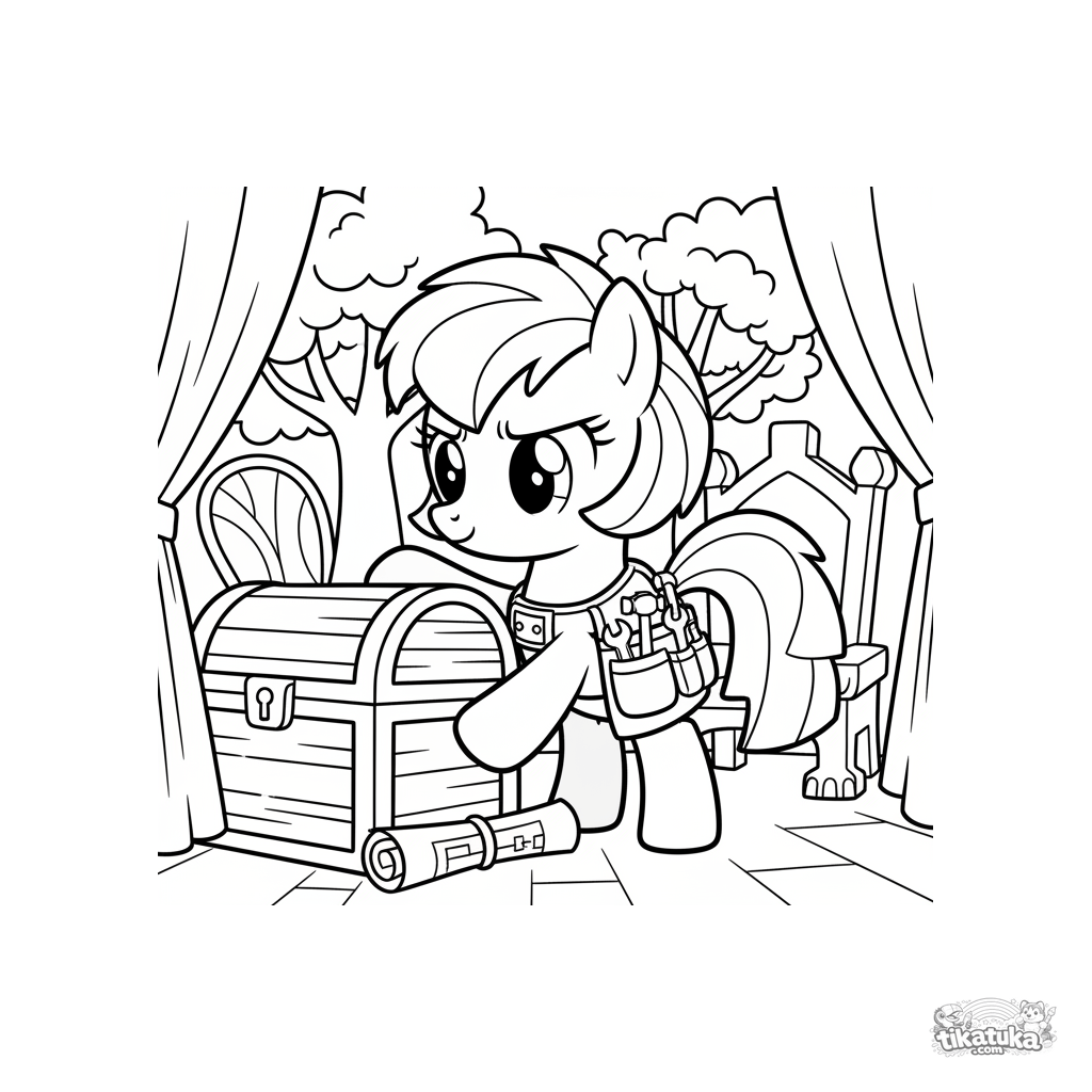 Pônei Camareiro Preparando o Palco