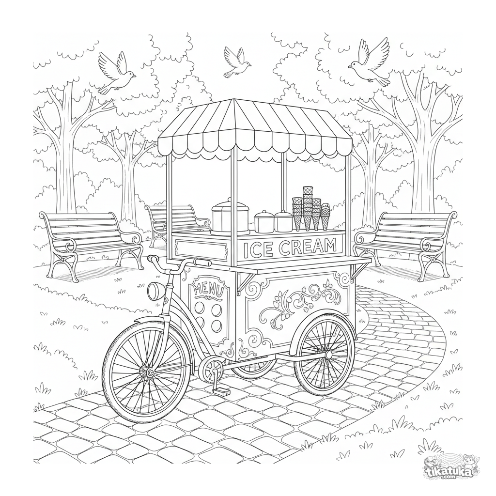 Triciclo de Sorvete Vintage