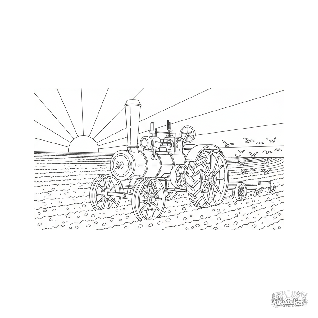 Trator a Vapor Antigo