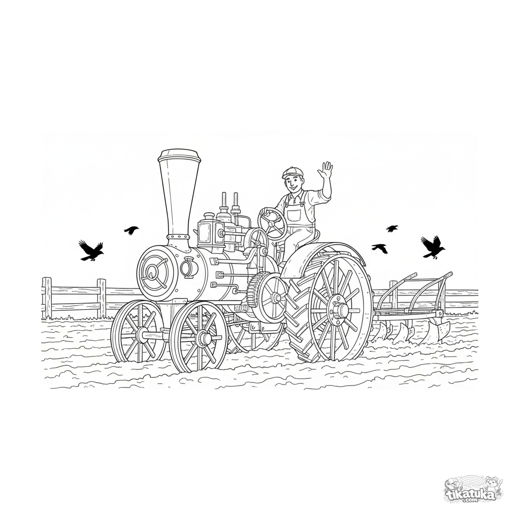 Trator a Vapor Vintage Arando