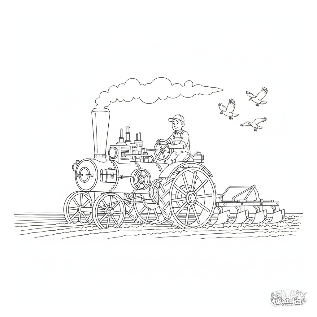 Trator a Vapor Vintage